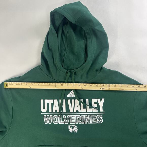 Adidas Men's Utah Valley Wolverines Green Pullover Hoodie Size XL - Picture 13 of 13